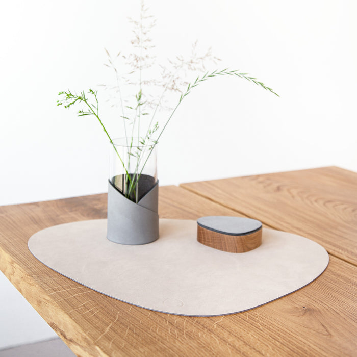 LIND DNA Nupo Curve Placemats 4 st. + Onderzetters 4 st. - Sand