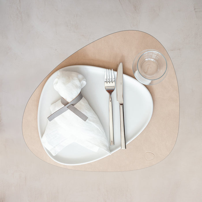 LIND DNA Nupo Curve Placemats 4 st. + Onderzetters 4 st. - Sand