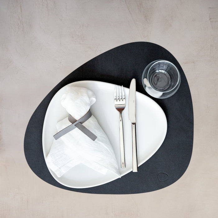 LIND DNA Nupo Curve Placemats 4 st. + Onderzetters 4 st. - Black