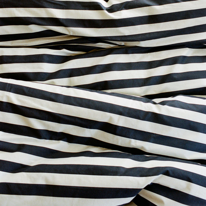 HAY Été Dekbedovertrek 140 x 200 - Midnight Blue / Light Grey