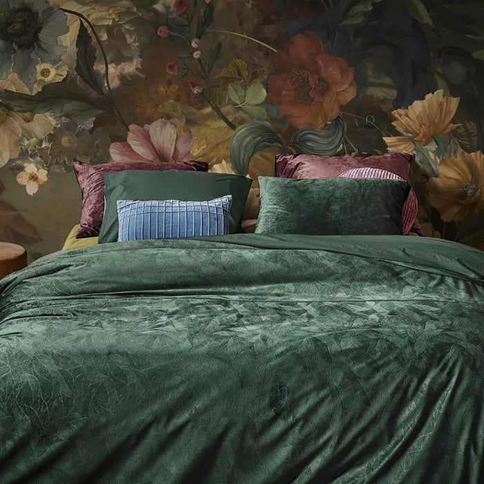 At Home by Beddinghouse Plants Dekbedovertrek 200 x 200/220 cm - Groen