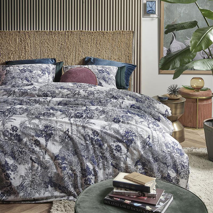 At Home by Beddinghouse Sketch Dekbedovertrek 240 x 200/220 cm - Blauw