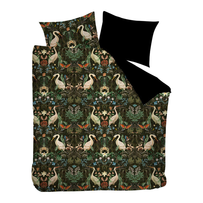 At Home by Beddinghouse Vibrant Dekbedovertrek 200 x 200/220 cm - Zwart