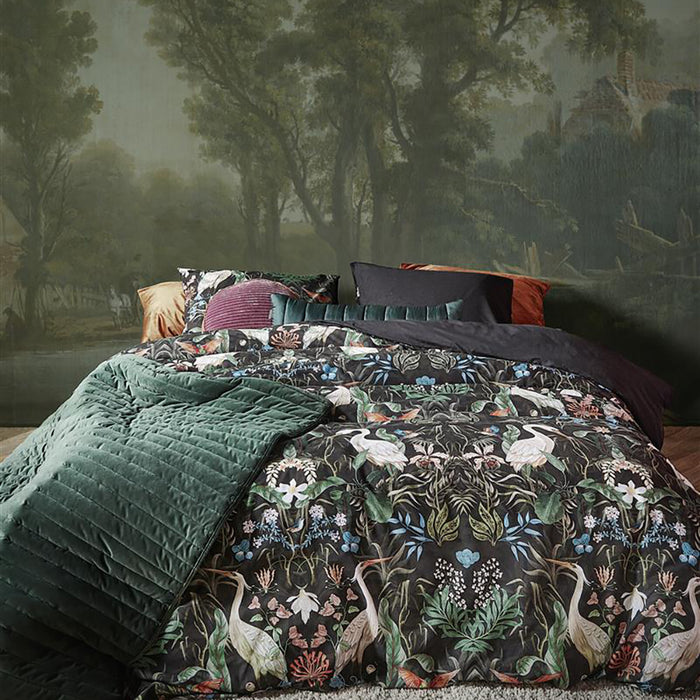 At Home by Beddinghouse Vibrant Dekbedovertrek 200 x 200/220 cm - Zwart