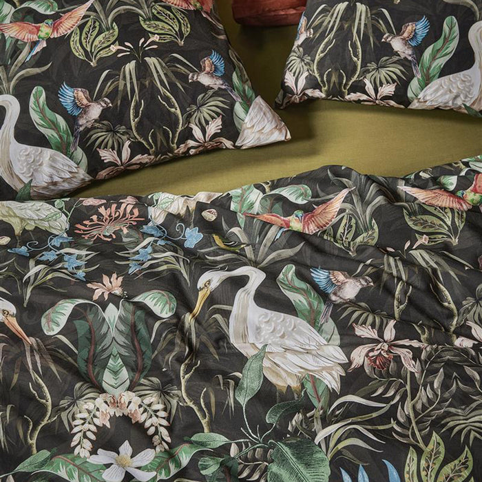 At Home by Beddinghouse Vibrant Dekbedovertrek 200 x 200/220 cm - Zwart