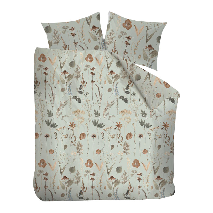 Ariadne at Home Flore Dekbedovertrek 240 x 200/220 cm - Groen