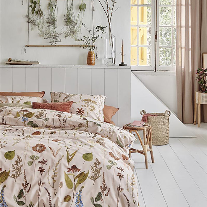 Ariadne at Home Flore Dekbedovertrek 240 x 200/220 cm - Nude