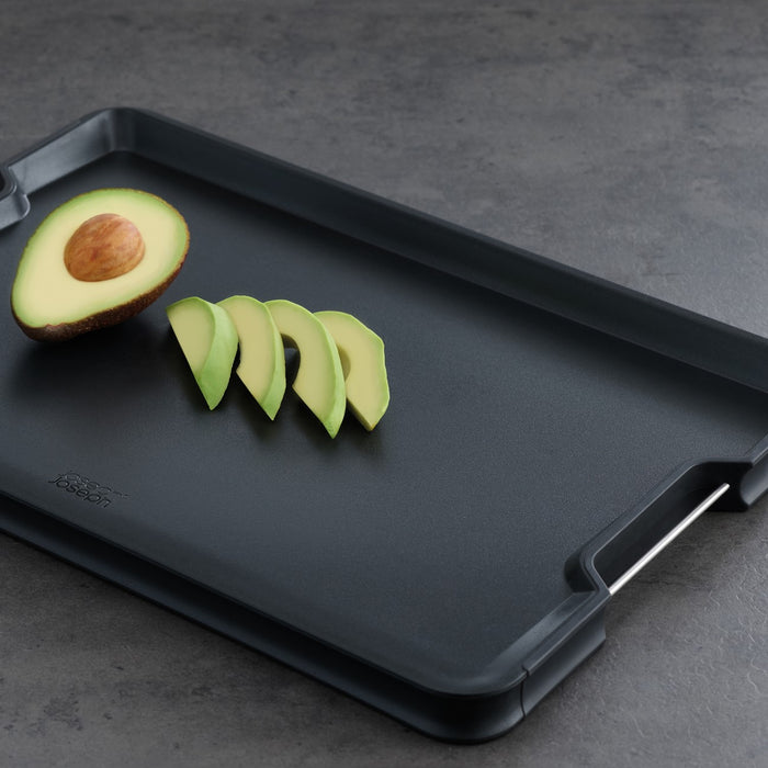 Joseph Joseph Cut & Carve Snijplank - Zwart - L