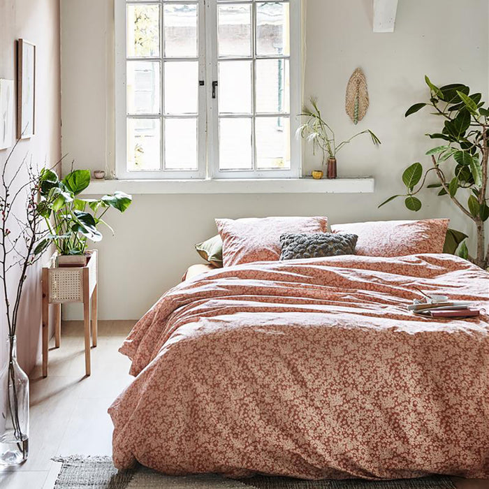 Ariadne at Home Tiny Florals Dekbedovertrek 140 x 200/220 cm - Terracotta