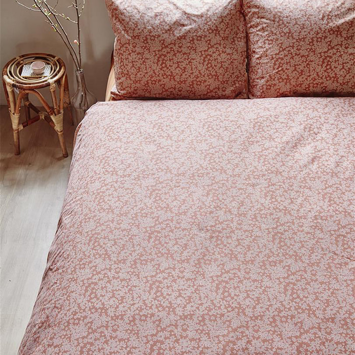 Ariadne at Home Tiny Florals Dekbedovertrek 140 x 200/220 cm - Terracotta