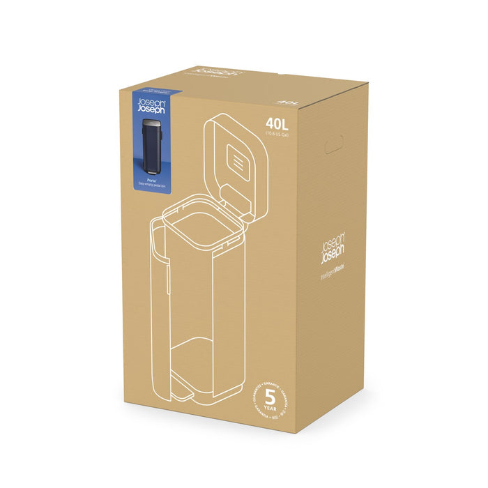Joseph Joseph Porta Afvalemmer 40 L - Blauw