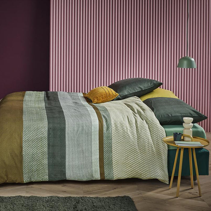 Beddinghouse Kyle Dekbedovertrek 200 x 200/220 cm - Groen
