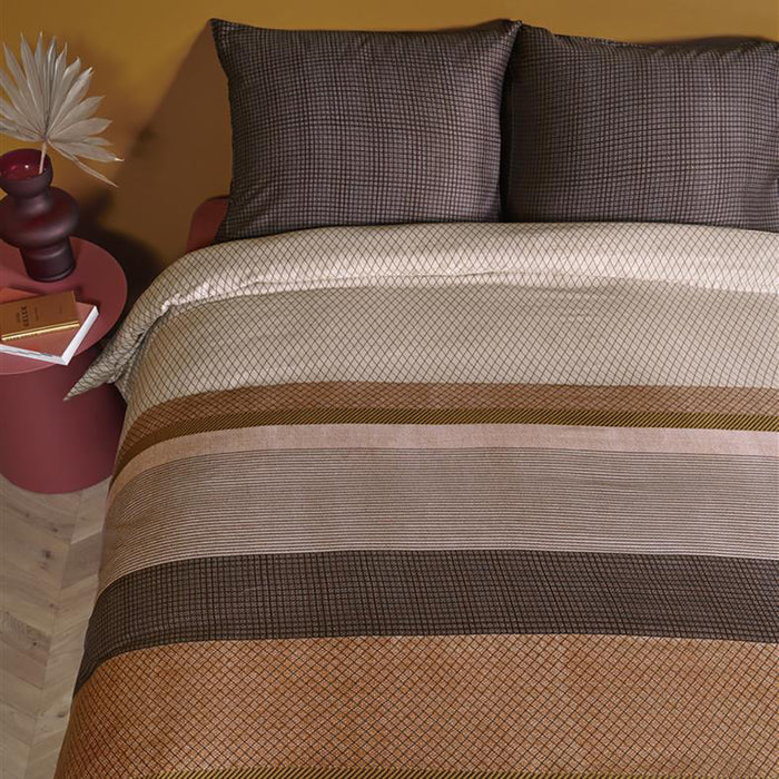 Beddinghouse Kyle Dekbedovertrek 140 x 200/220 cm - Terracotta