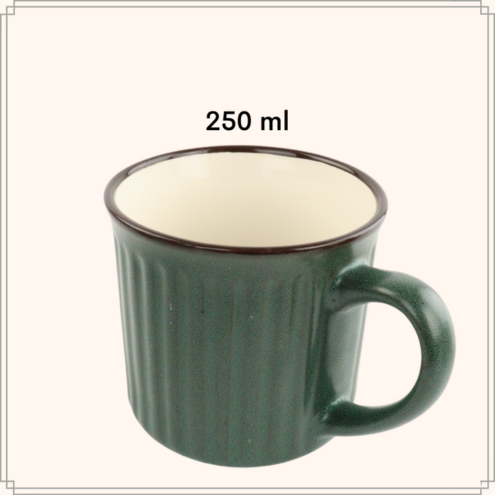 OTIX Koffiekopjes met Oor Set van 4 Koffietassen 250ml Theemok Aard...