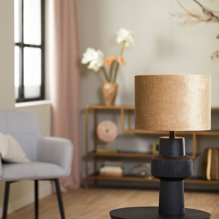 Light & Living Cilinder Lampenkap Gemstone - Brons - Ø30x21cm