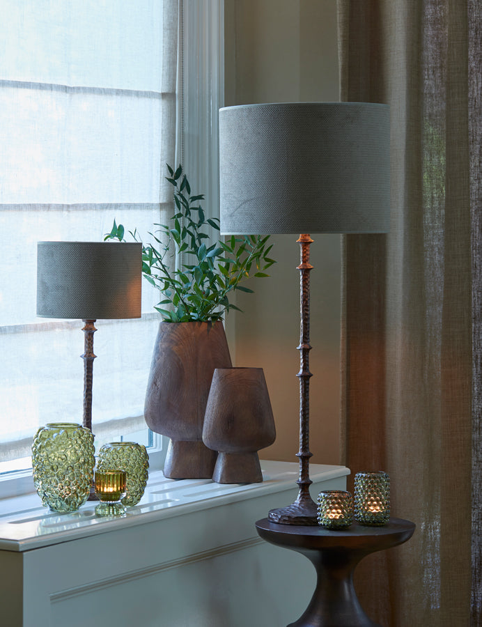 Light & Living Cilinder Lampenkap Vandy - Olive - Ø30x21cm