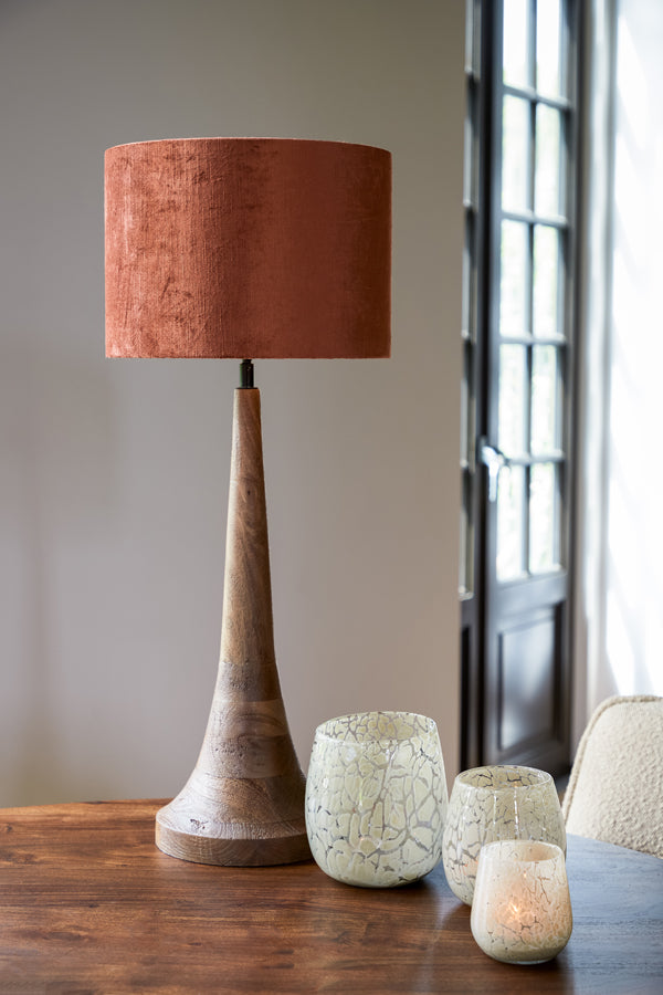 Light & Living Cilinder Lampenkap Gemstone - Terra - Ø35x30cm