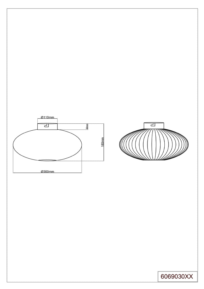 TRIO Johann Plafondlamp Ø 30 cm