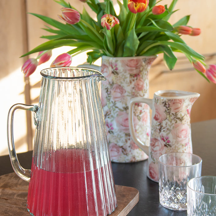 Clayre & Eef Waterkan Ø 17x25 cm Glas Schenkkan