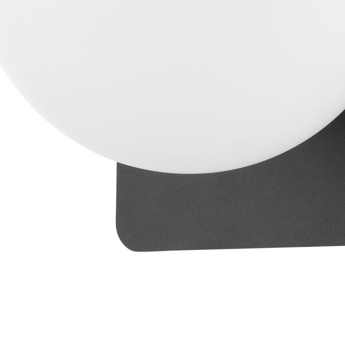 EGLO Ciglie Wandlamp met QI lader - 18 cm. - E14 - Zwart, wit