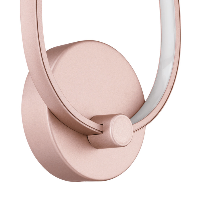 EGLO Palozza Wandlamp - LED - 42,5 cm - Rozegoud|Wit