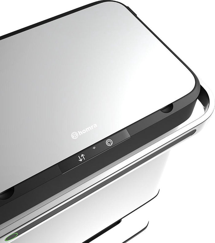 Homra DEXER prullenbak met sensor - 60L - 4 vakken - Wit