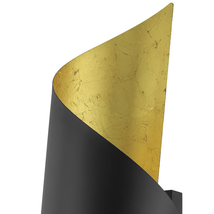 EGLO Jabaloyas Wandlamp - 1 lichts - E27 - 63cm - Zwart, Goud