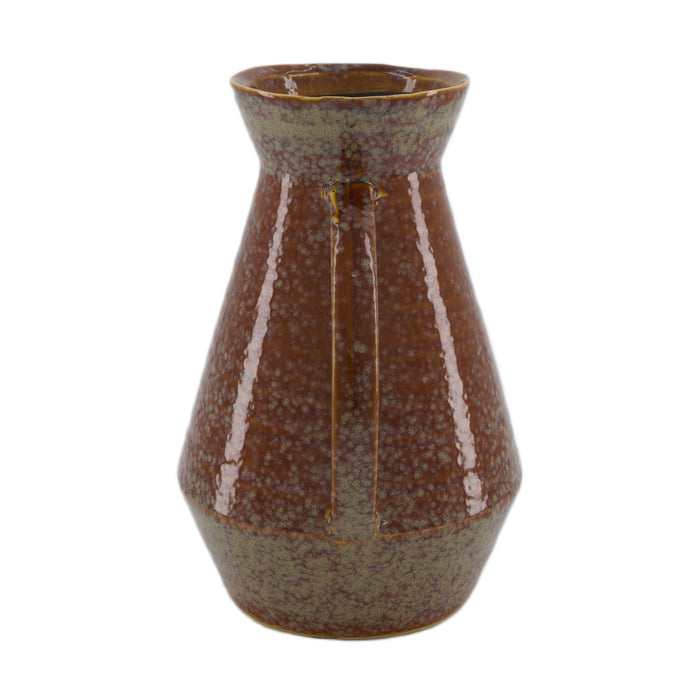 Dijk Natural Collections-Vaas keramiek-Bruin-19.5x15.5x24