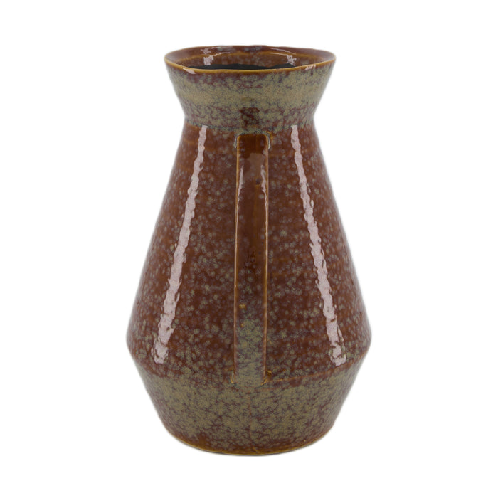 Dijk Natural Collections-Vaas keramiek-Bruin-19.5x15.5x24