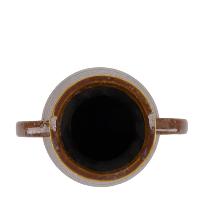 Dijk Natural Collections-Vaas keramiek-Bruin-19.5x15.5x24