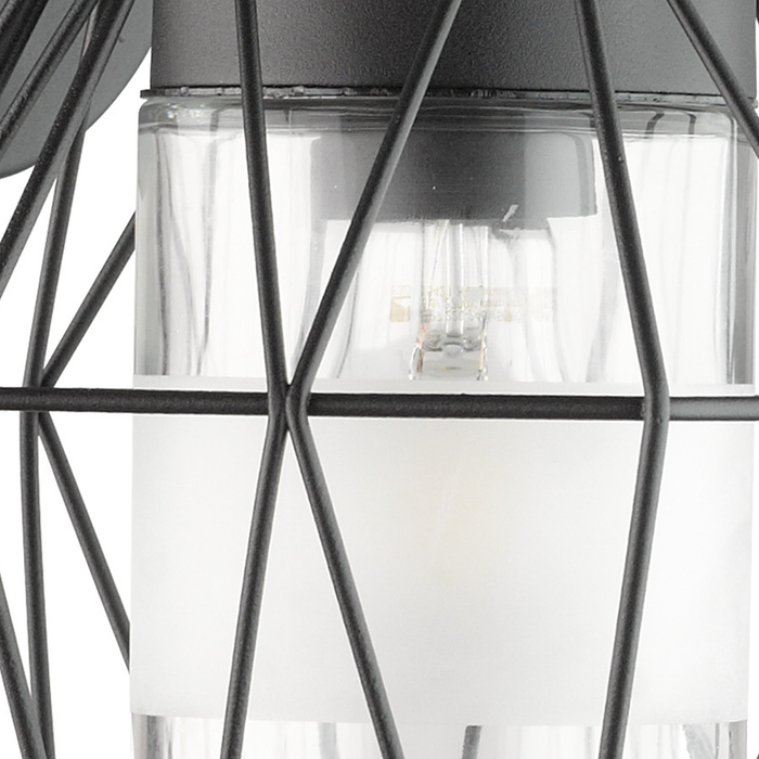 EGLO Canove Wandlamp - E27 - 23 cm - Grijs|Helder, Satijn