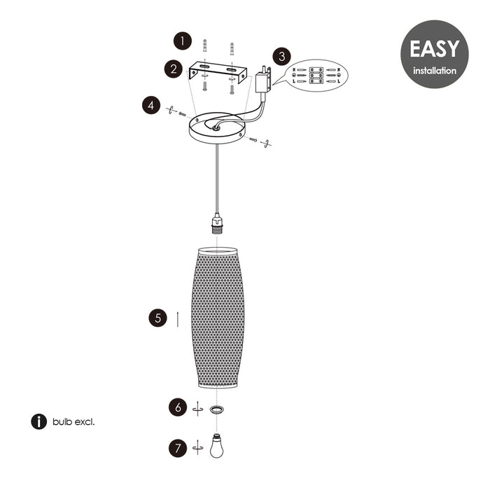 Home sweet home Hive Hanglamp 15 - Nature rotan