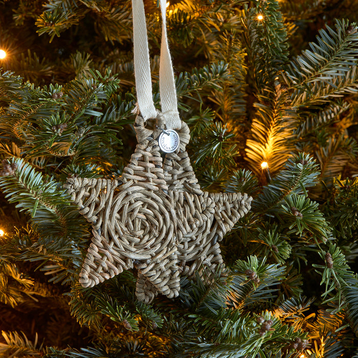 Riviera Maison Ornament Rustic Rattan Stars Naturel