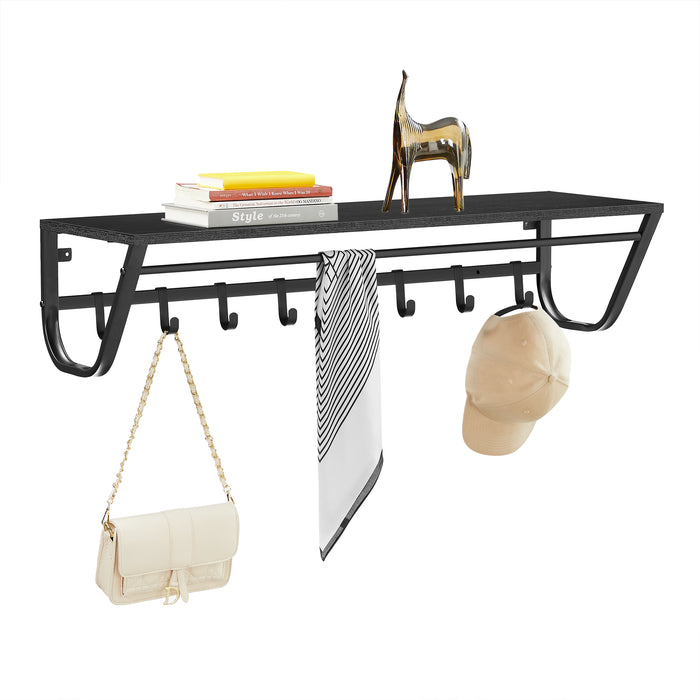 ACAZA Wandkapstok Zwart