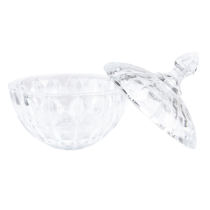 Clayre & Eef Glazen potje Ø 16x19 cm Transparant Glas