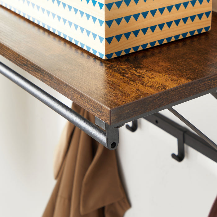 ACAZA Wandkapstok Vintage bruin