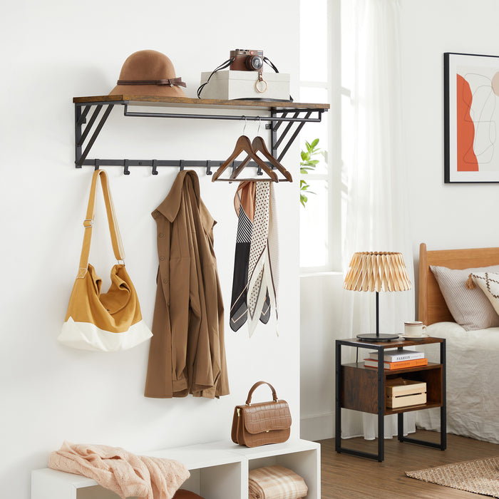 ACAZA Wandkapstok Vintage bruin