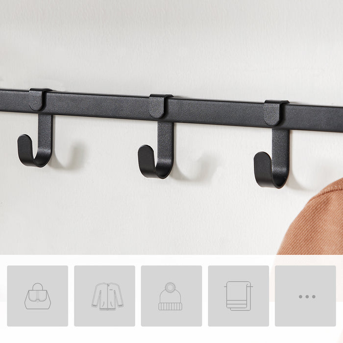 ACAZA Wandkapstok Zwart