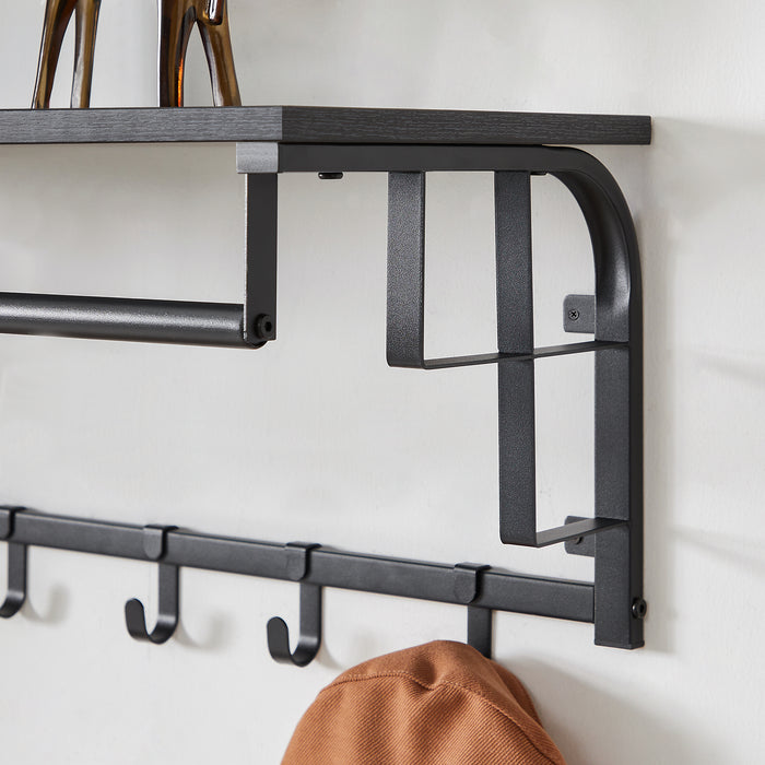 ACAZA Wandkapstok Zwart