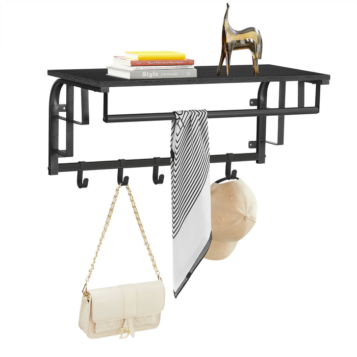 ACAZA Wandkapstok Zwart