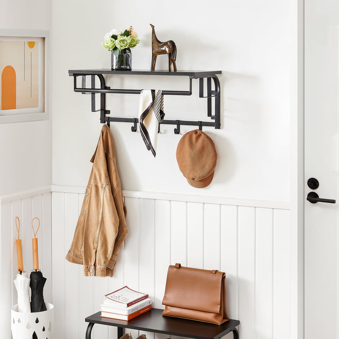 ACAZA Wandkapstok Zwart