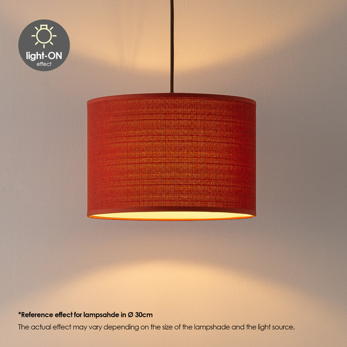 Home Sweet Home Lampenkap Canvas rood - B:20xD:20xH:17cm