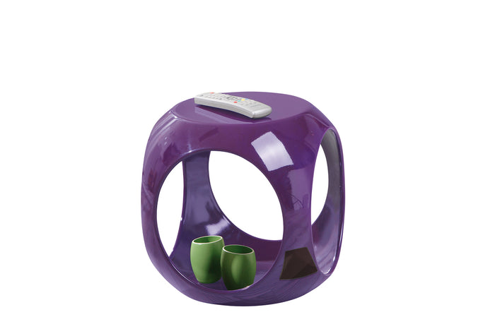 Hioshop Nonla salontafel hoektafel paars hoogglans.