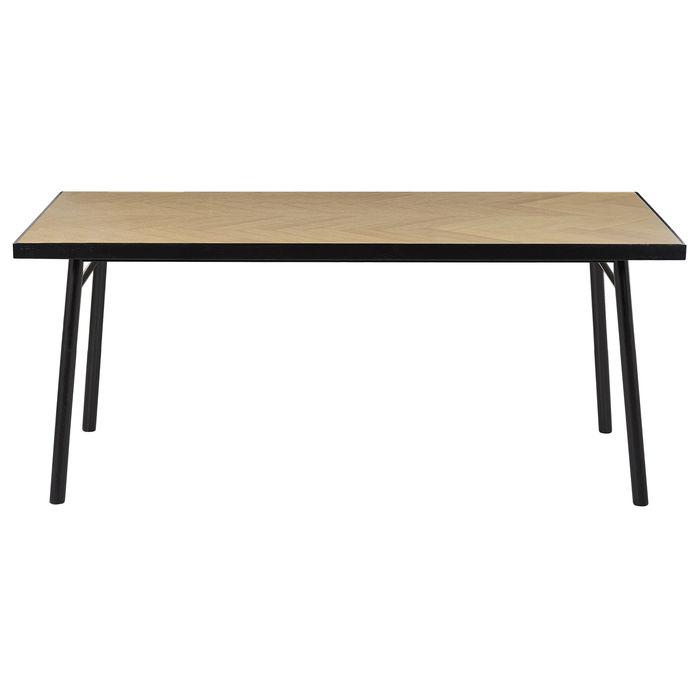 Beliani - IVORIE - Eettafel - Lichte houtkleur - 180 x 90 cm - MDF
