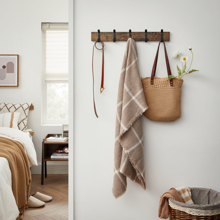 ACAZA Wandkapstok Vintage bruin