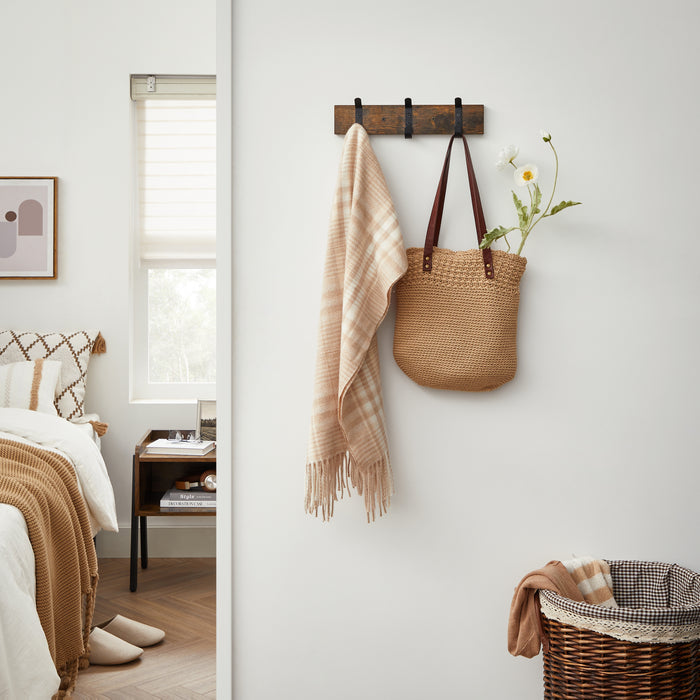 ACAZA Wandkapstok Vintage bruin