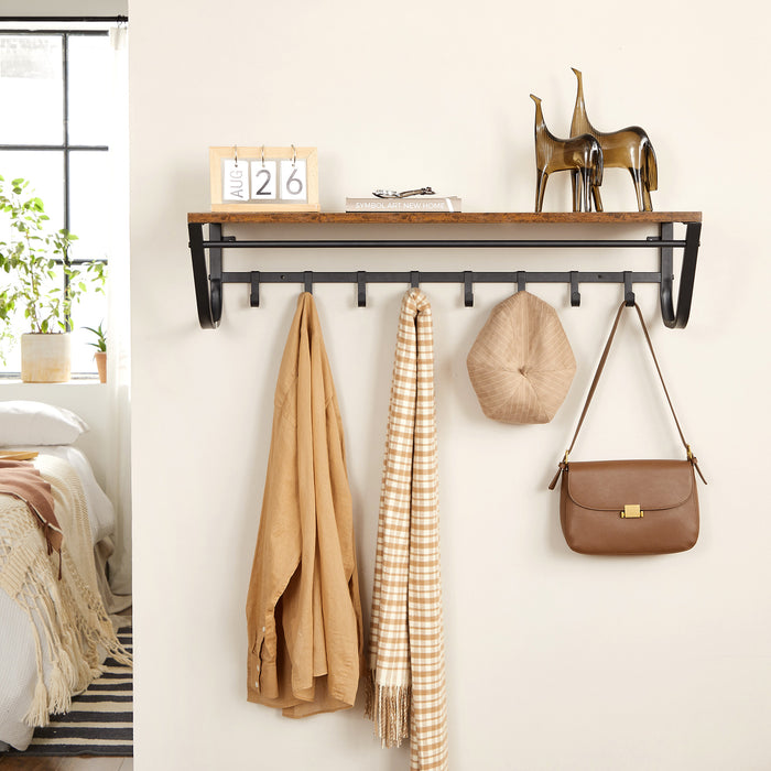 ACAZA Wandkapstok Vintage bruin