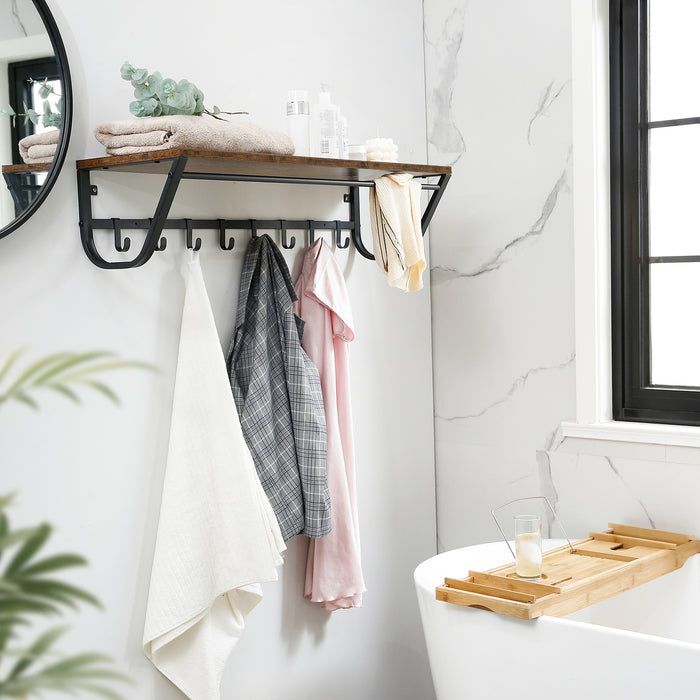 ACAZA Wandkapstok Vintage bruin