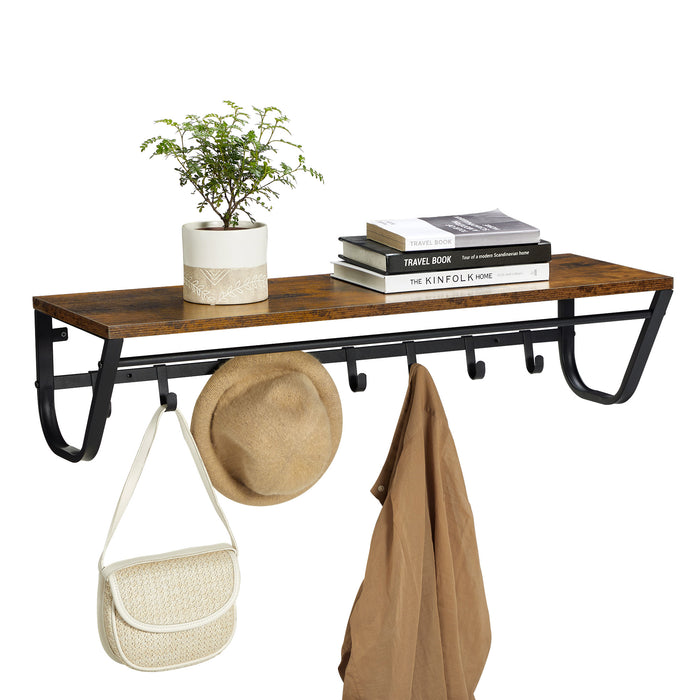 ACAZA Wandkapstok Vintage bruin