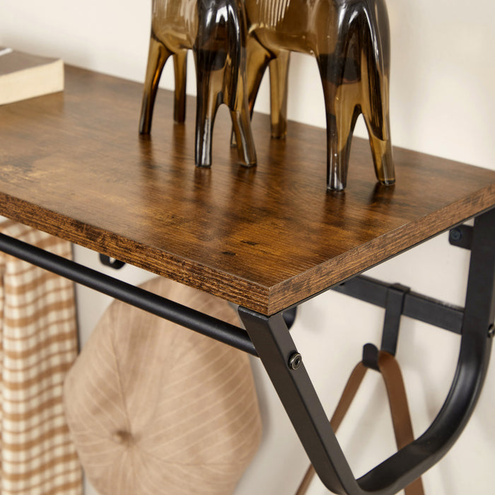 ACAZA Wandkapstok Vintage bruin